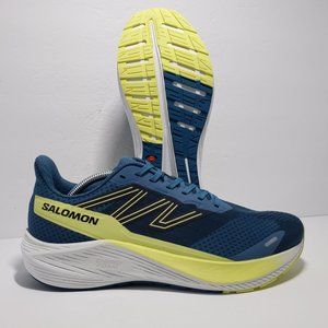 NEW Salomon Aero Blaze Men's Size 10.5 Blue/Lime/Dark Sapphire Running Shoes